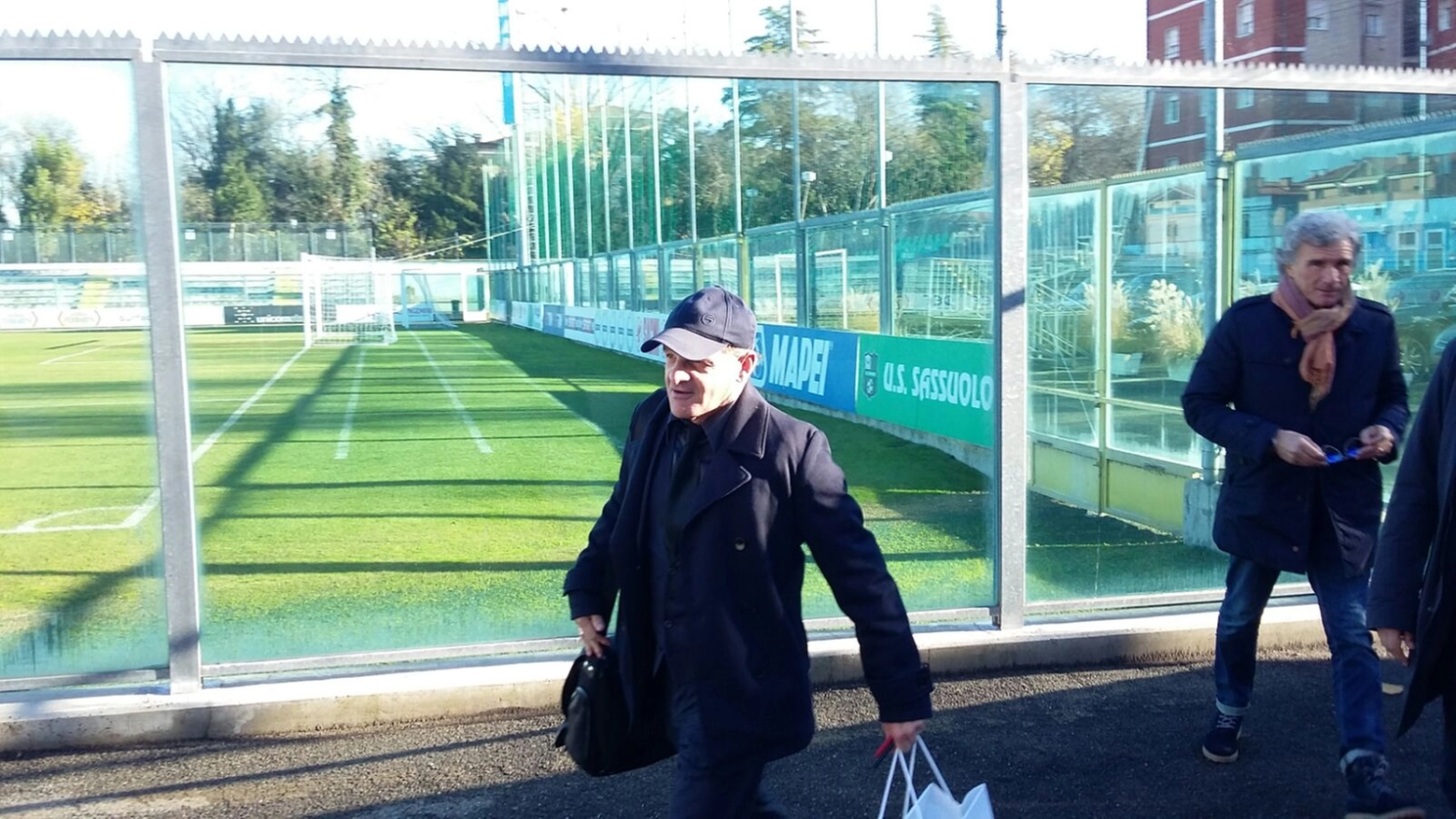 Iachini arriva allo stadio di Sassuolo (foto Fogliani)