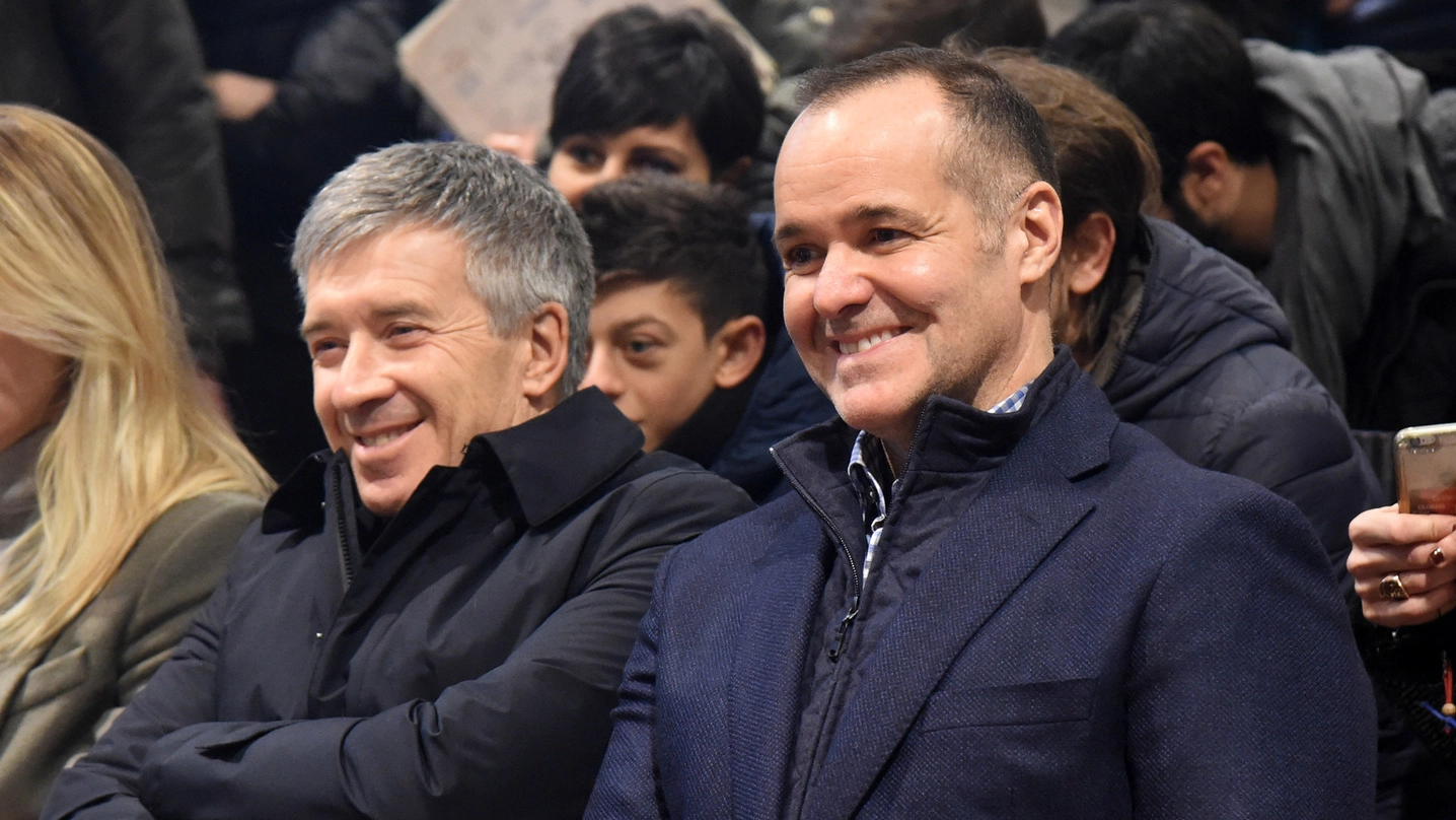 L’ad del Bologna, Claudio Fenucci, con il presidente Joey Saputo (FotoSchicchi)