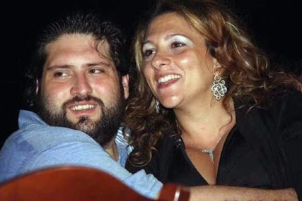 Nicola Alaimo con la moglie, Silvia Tortolani
