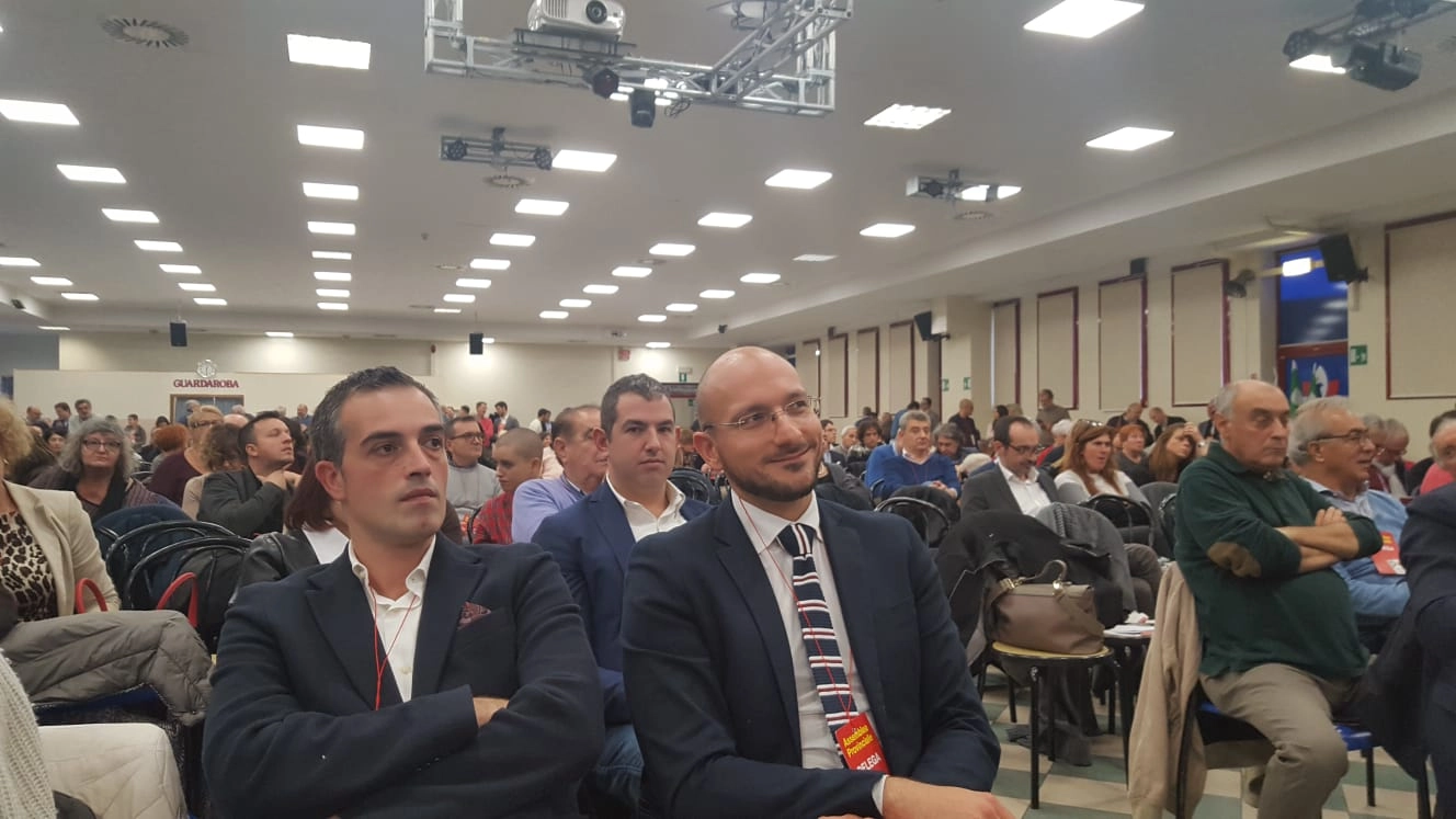 Sergio Maccagnani e il nuovo segretario Luigi Tosiani