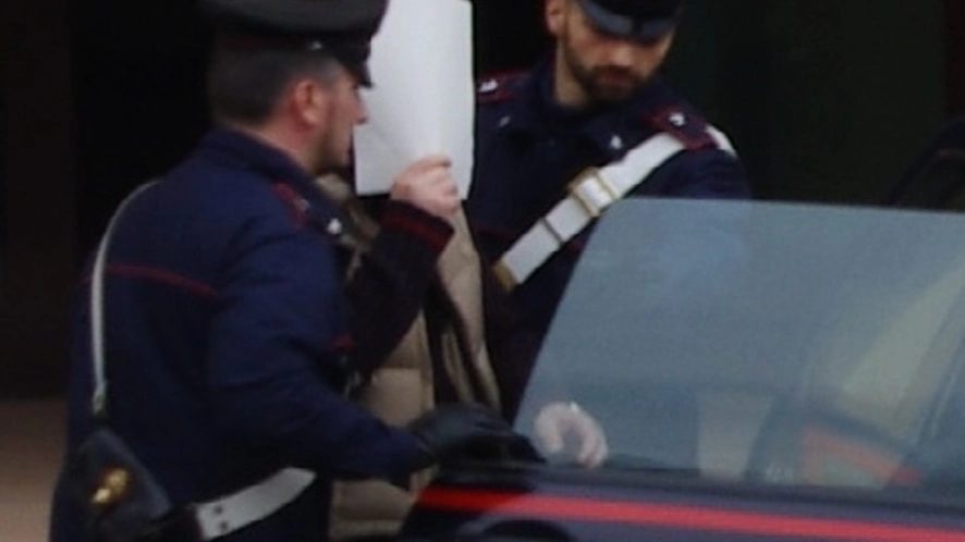 Uno degli arrestati  dai carabinieri 