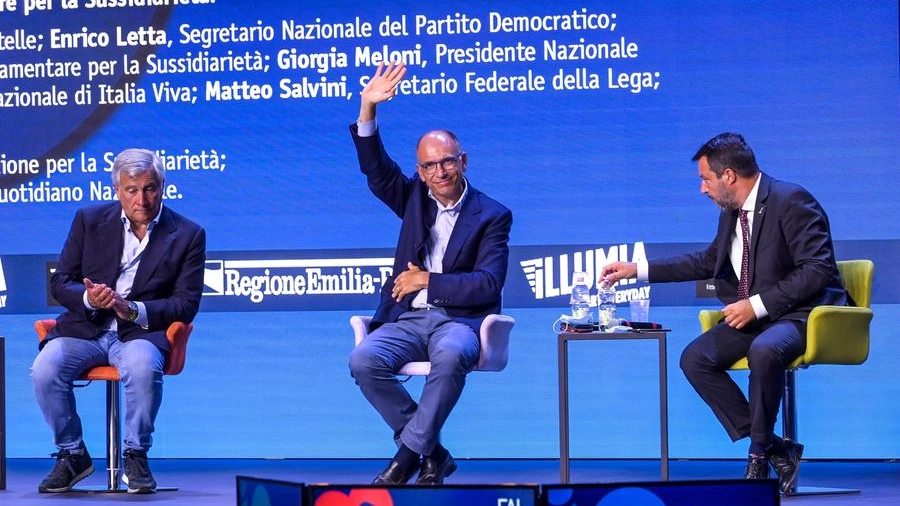 Enrico Letta e Matteo Salvini