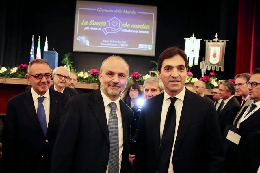 Il ministro Schillaci alla Giornata delle Marche con il Governatore Acquaroli