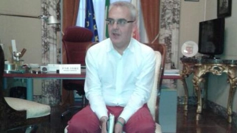 Il sindaco Carancini durante la conferenza stampa