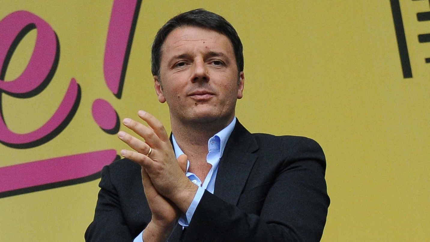 Matteo Renzi alla festa dell’Unità alla Montagnola, nel 2015 (Schicchi)