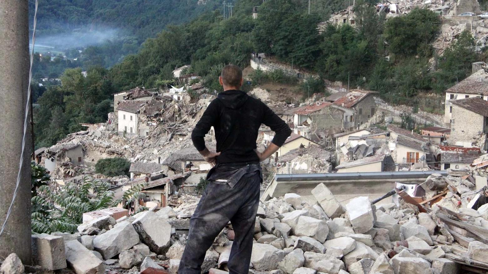 Terremoto Marche 2016, le macerie di Arquata (foto LaBolognese)