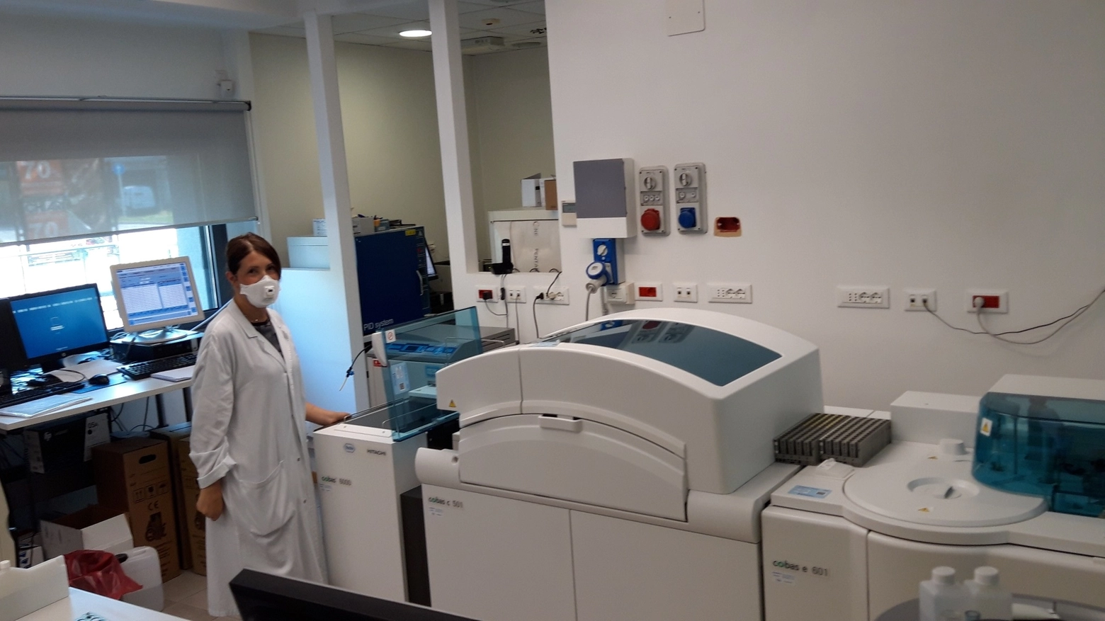 Il laboratorio della Nuova Ricerca, una delle strutture dove si fanno i test sierologici