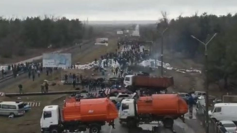 Ucraina, le barricate a Energodar