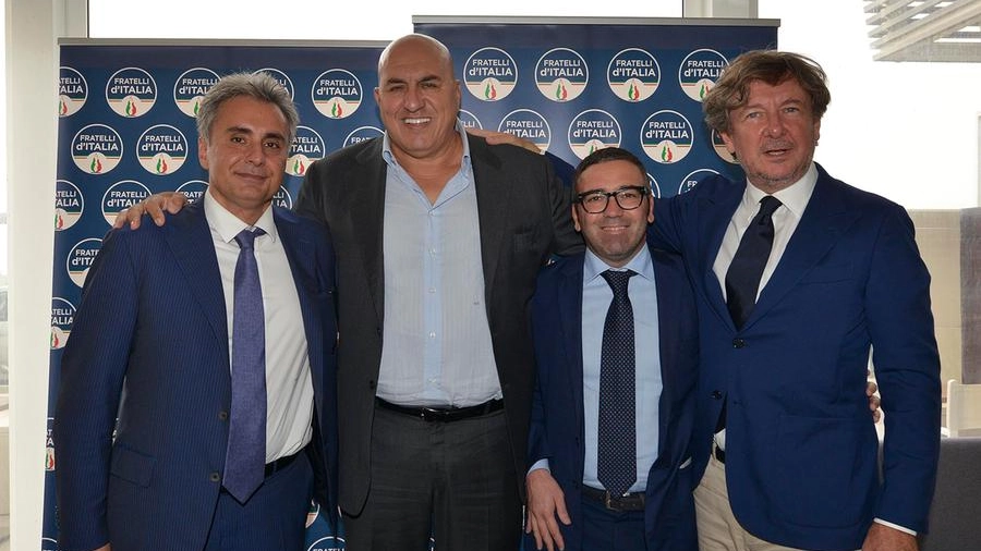 Antonio Baldelli, Guido Crosetti, Antonio Baiocchi, Giorgio Mochi (foto Toni)