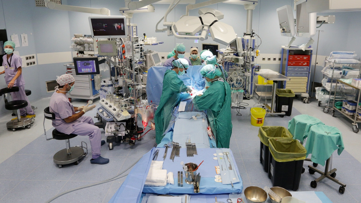 Una delle sale operatorie della Cardiochirurgia del Sant’Orsola