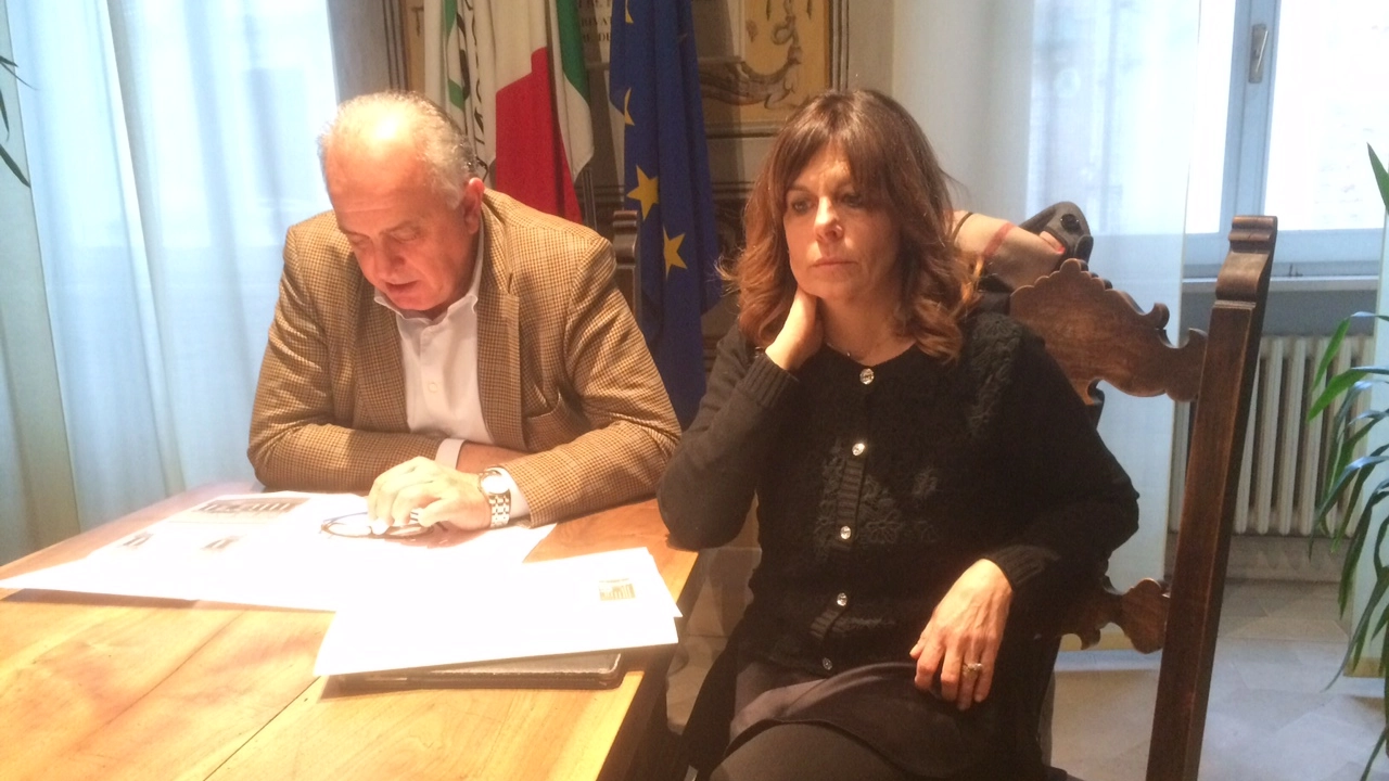 Il sindaco Gambini con l'ex assessore Crespini