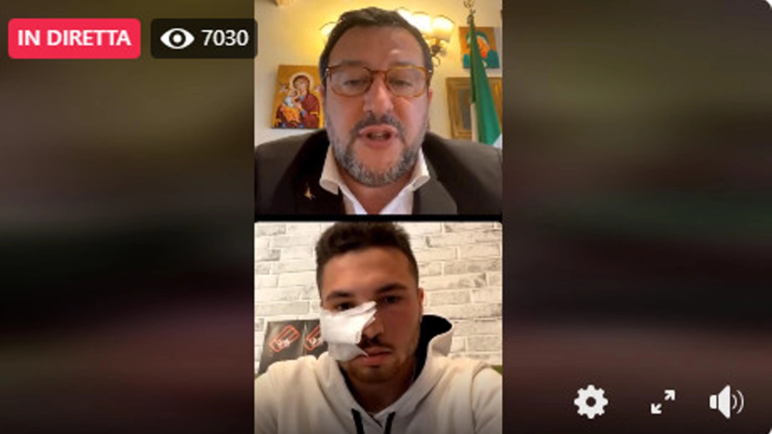Verona, Salvini chiama il rider sfregiato per aver aiutato una ragazza