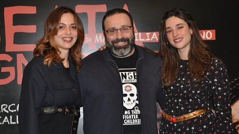 Valeria Bilello, Massimiliano Bruno e Teresa Romagnoli (Foto Concolino)