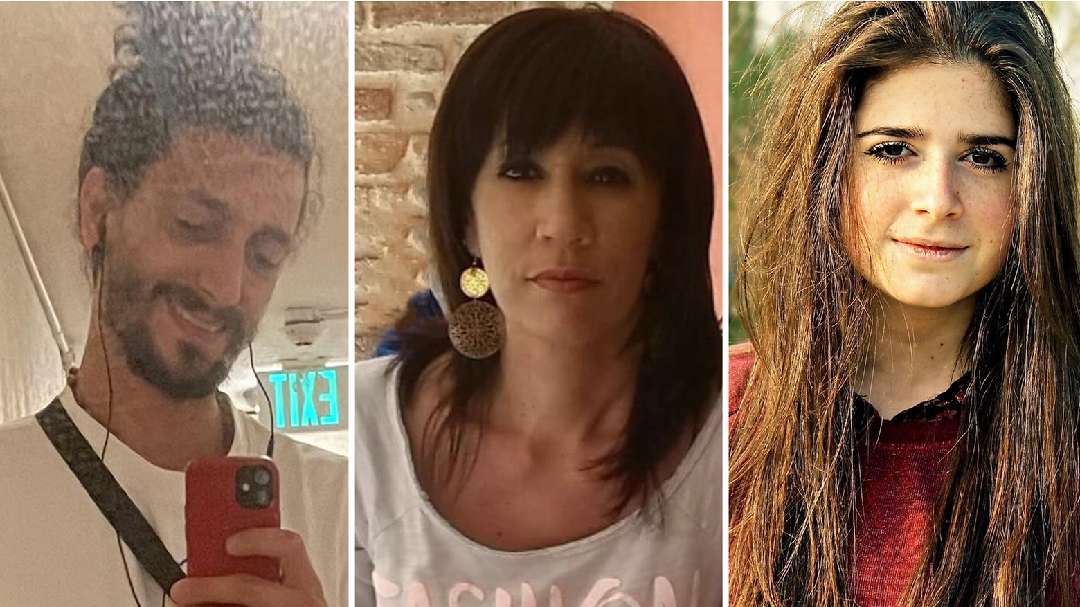 Le tre vittime dell'incidente di Treviso: Ludovico Brunello, Dominga Orsato e Valeria Orsoni
