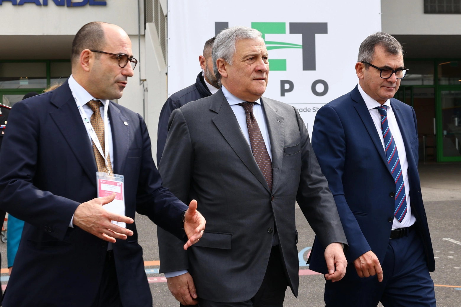 Verona, il ministro Antonio Tajani alla fiera LetExpo