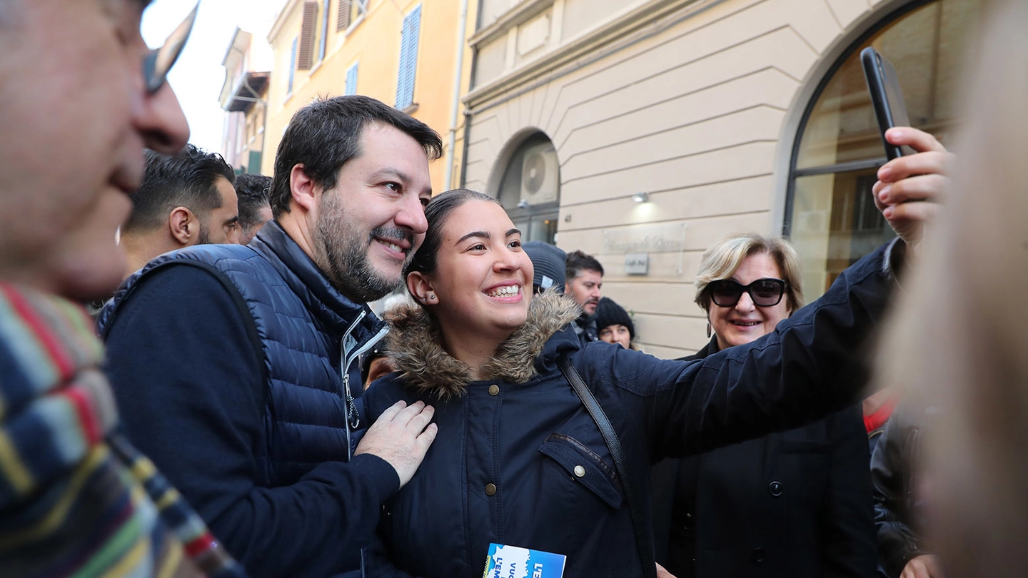 Matteo Salvini a Imola (Isolapress)