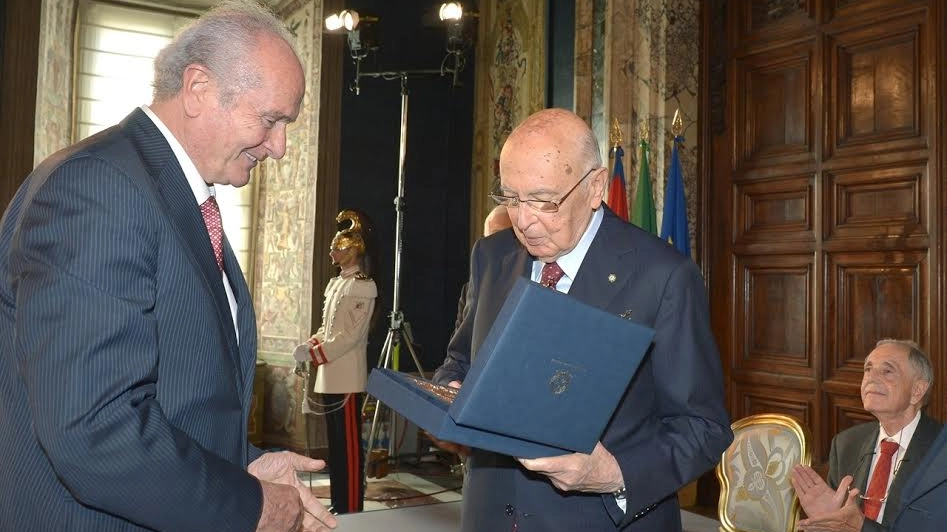 Il maestro Scala e il presidente emerito della Repubblica, Giorgio Napolitano