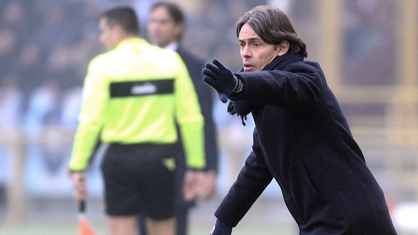 Filippo Inzaghi, allenatore del Bologna (foto Serra)