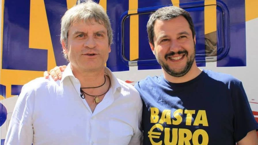 Luca Paolini con Matteo Salvini