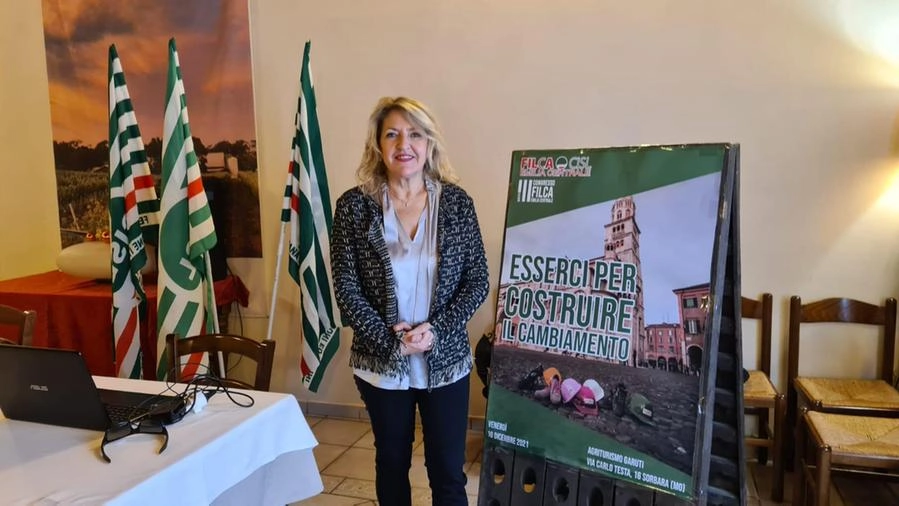 La segretaria generale della Filca Cisl Emilia Centrale Cinzia Zaniboni