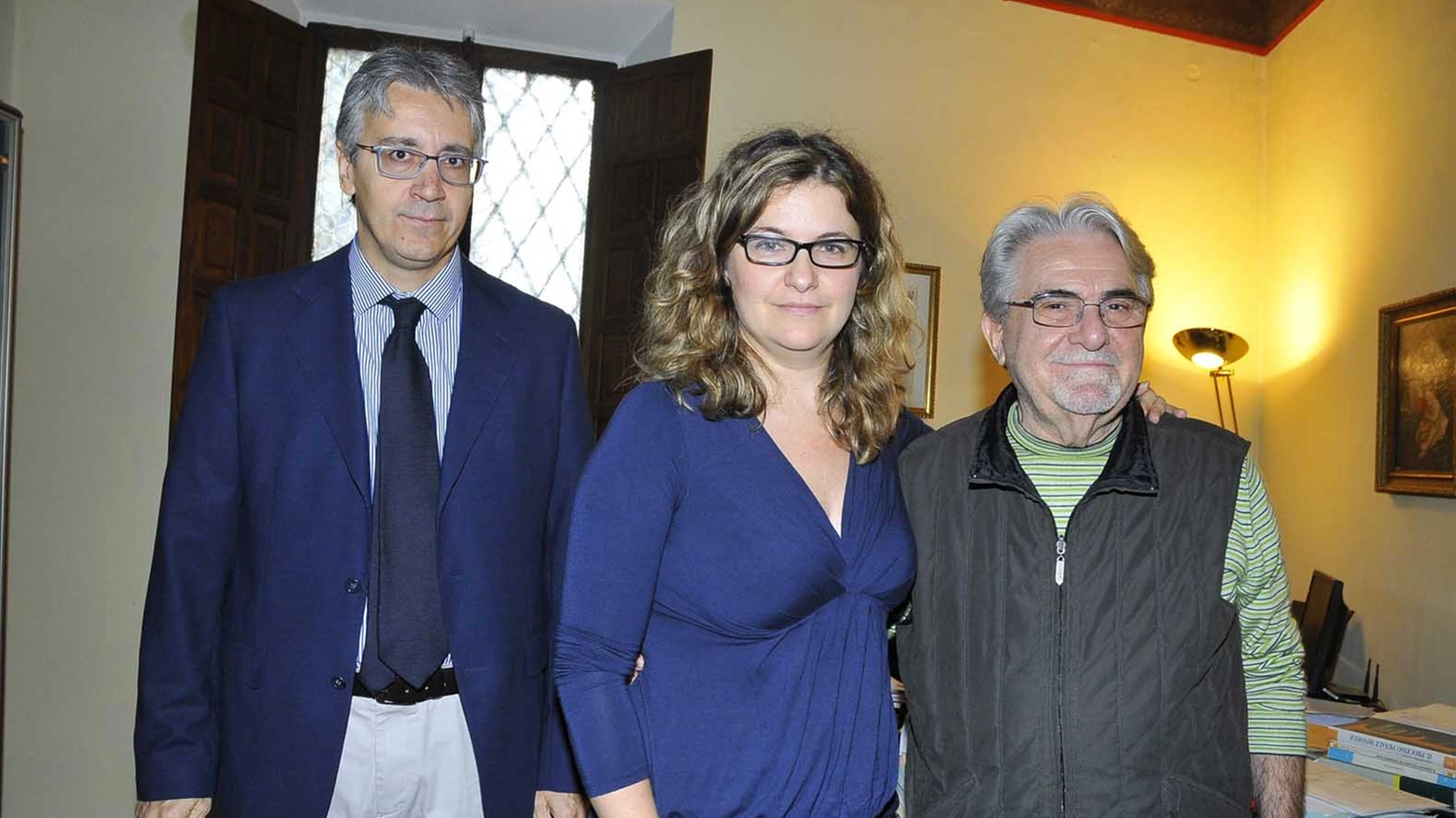 Da sinistra Ernesto D'Andrea, Monica Alvisi ed Emilio Ferrari (foto Artioli)