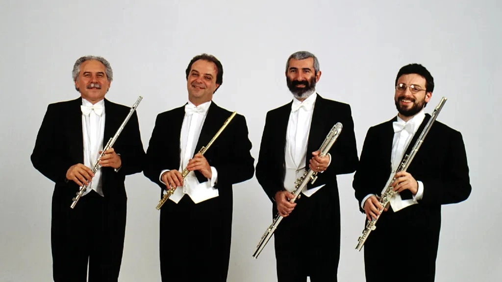 Jesi, domani in scena In scena Il quartetto Italiano di Flauti Les Flûtes Joyeuses