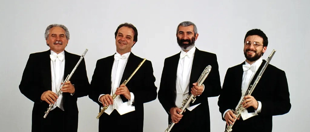Jesi, domani in scena In scena Il quartetto Italiano di Flauti Les Flûtes Joyeuses