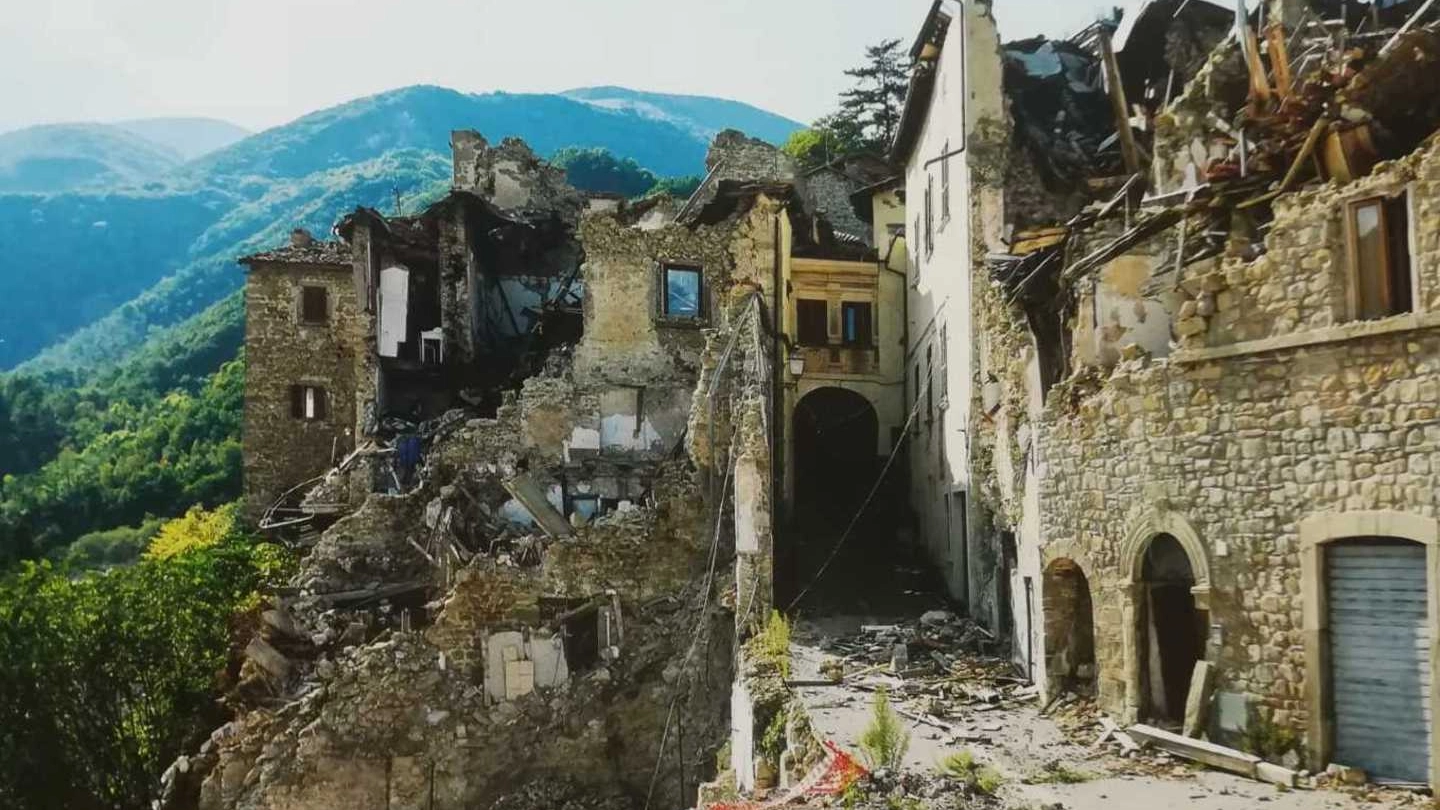 Arquata dopo il terremoto del 2016