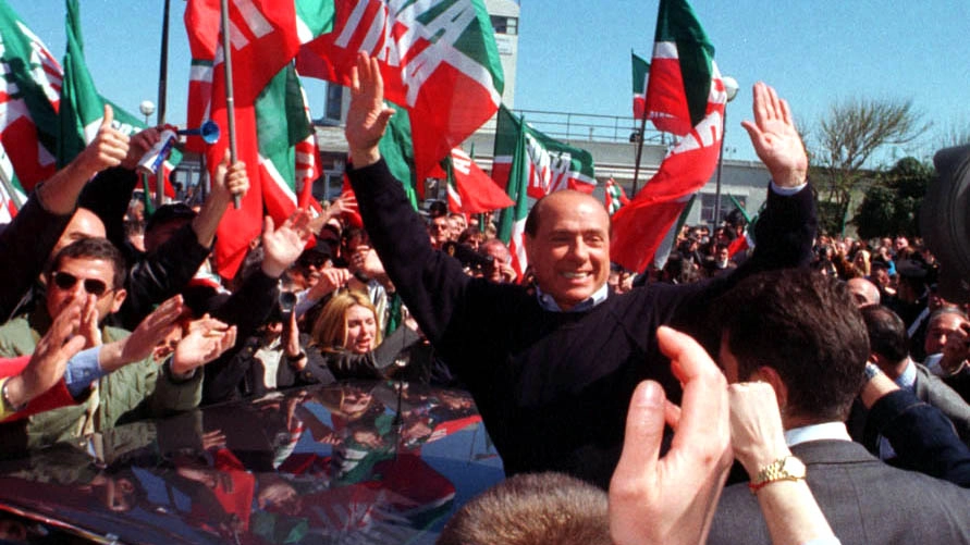 Berlusconi a Rimini nel 2000