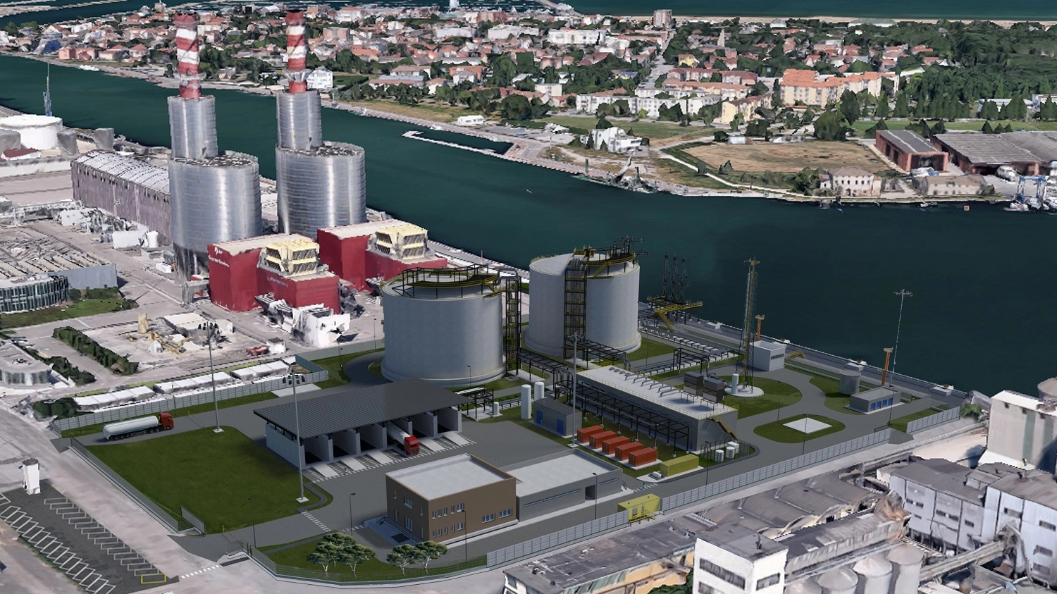 Ravenna, al porto arriva il primo deposito di gas naturale liquefatto