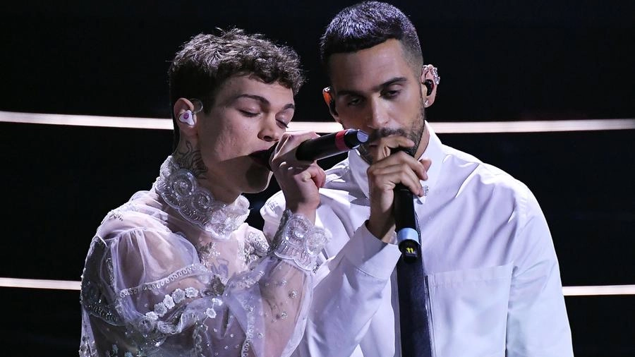 Blanco e Mahmood rappresentano l'Italia all'Eurovision Song Contest 2022 (Ansa)