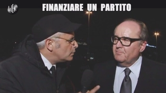 Germano Ercoli intervistato da Enrico Lucci de «Le Iene» (foto tratta dal video della trasmissione)