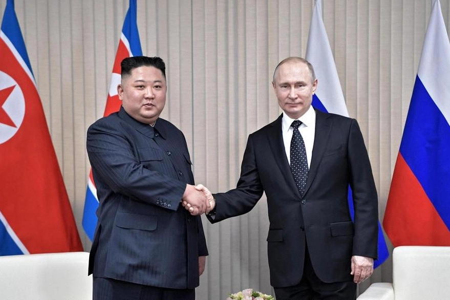 Il leader nordcoreano Kim Jong-un ha espresso solidarietà al presidente russo Putin