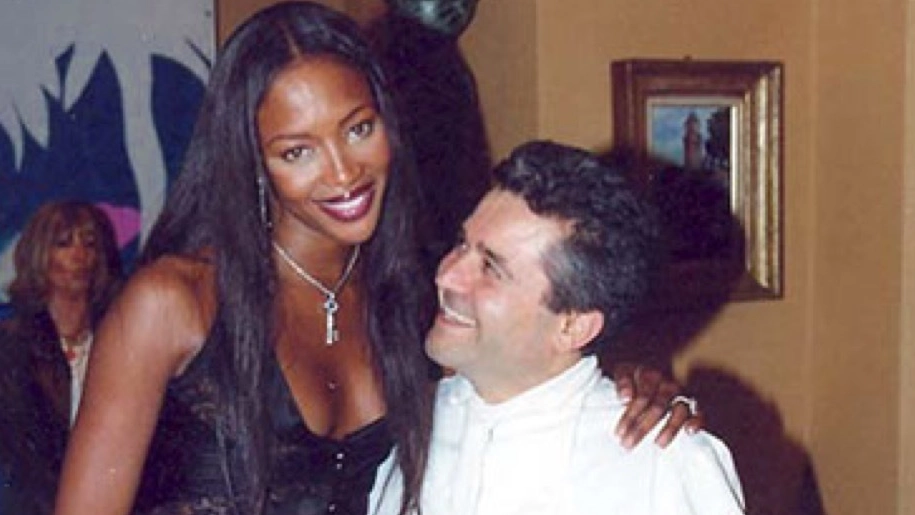 Lo chef con Naomi Campbell nel ristorante di Imola
