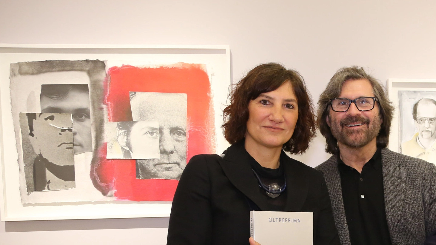 L’artista Marcello Jori e la curatrice Maura Pozzati (Foto Schicchi)