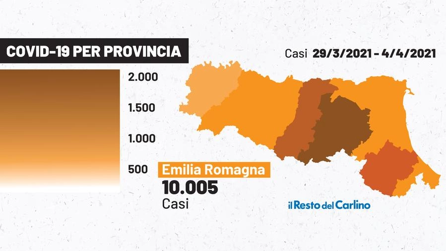 I dati covid del 12 aprile 2021 in Emilia Romagna
