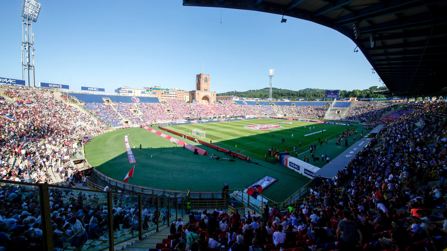 Uno scorcio dello stadio Dall’Ara durante Bologna-Juventus (foto Schicchi)