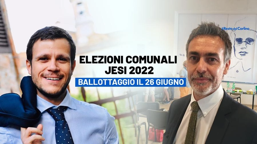 Elezioni Jesi 2022: ballottaggio tra Matteo Marasca (a sinistra) e Lorenzo Fiordelmondo 