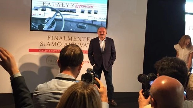 Oscar Farinetti, fondatore di  Eataly, alla presentazione del nuovo punto vendita