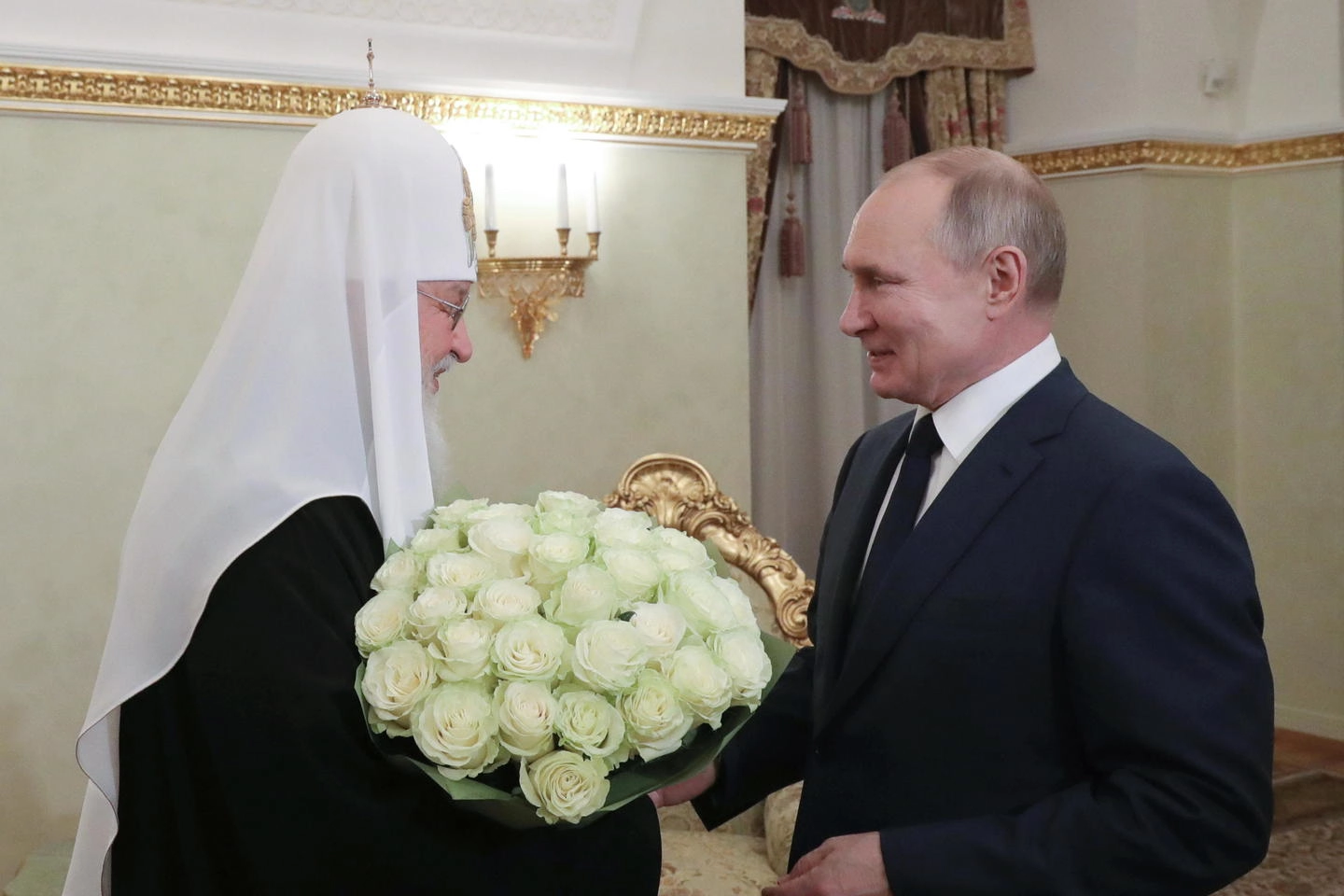 Il patriarca Kirill e Vladimir Putin