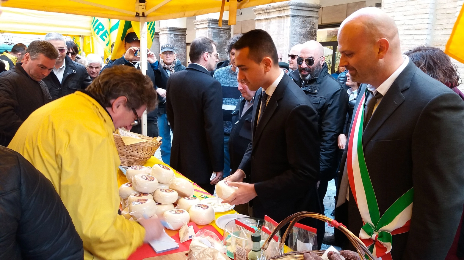 Fossombrone, il vicepresidente della Camera Luigi Di Maio alla Mostra del tartufo