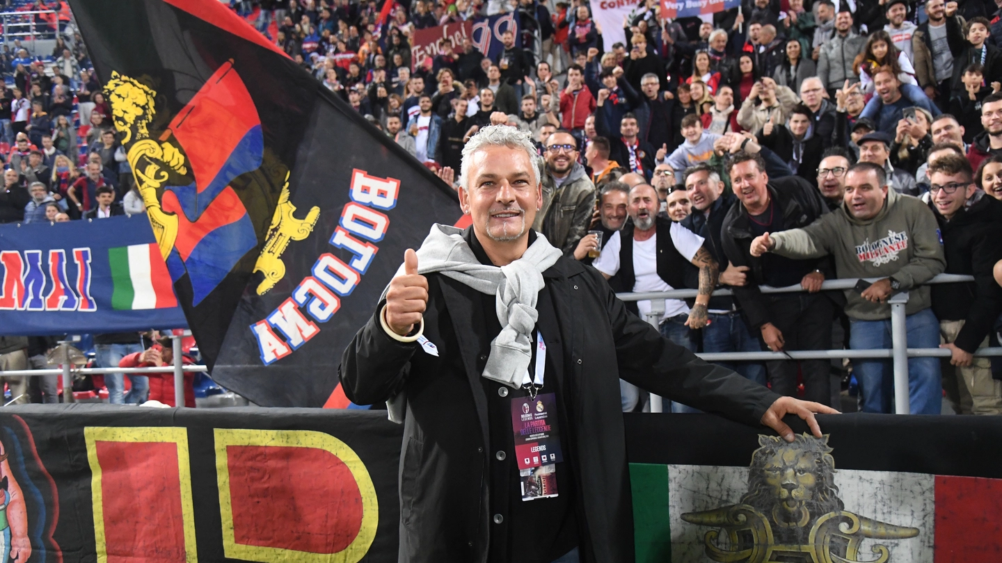 Roberto Baggio alla partita tra Bologna Legends e Real Madrid Leyendas (FotoSchicchi)