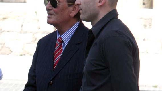 Cesaroni con l'ex allenatore del Picchio