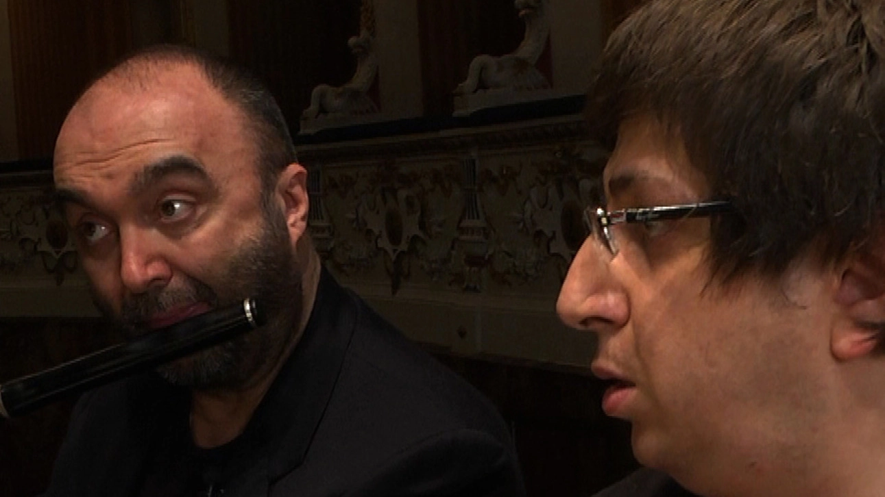 Massimo Mercelli al flauto  con Ramin Bahrami 