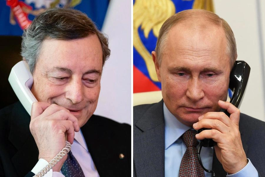 Telefonata Draghi-Putin (Ansa)