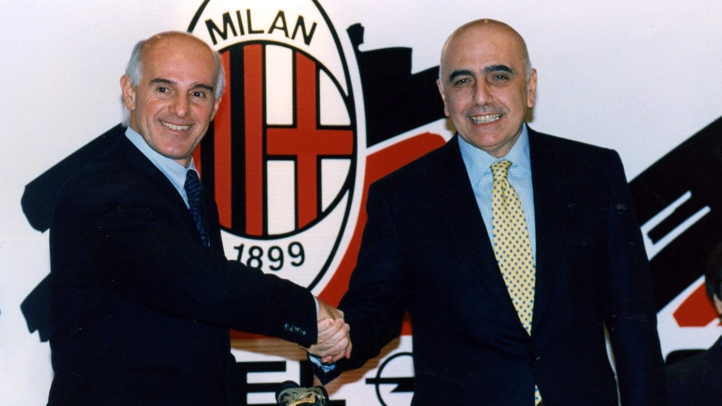 Arrigo Sacchi con Adriano Galliani, ai tempi del grande Milan 