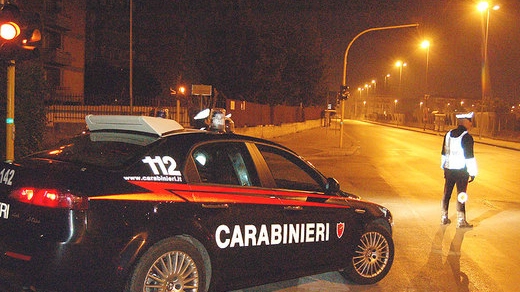 I carabinieri erano intervenuti per un incidente (foto d'archivio Petrangeli)