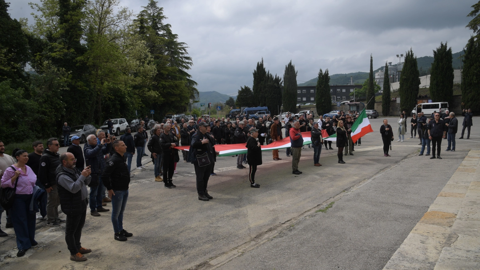 La commemorazione di Mussolini a Predappio (foto Frasca)