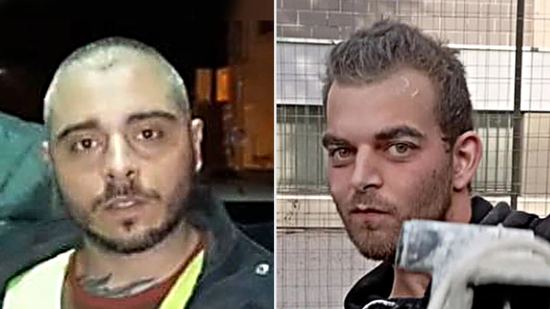 A destra Pierpaolo Panzieri,  27 anni, la vittima.  A sinistra, Micheal Alessandrini, l’amico che l’ha ucciso