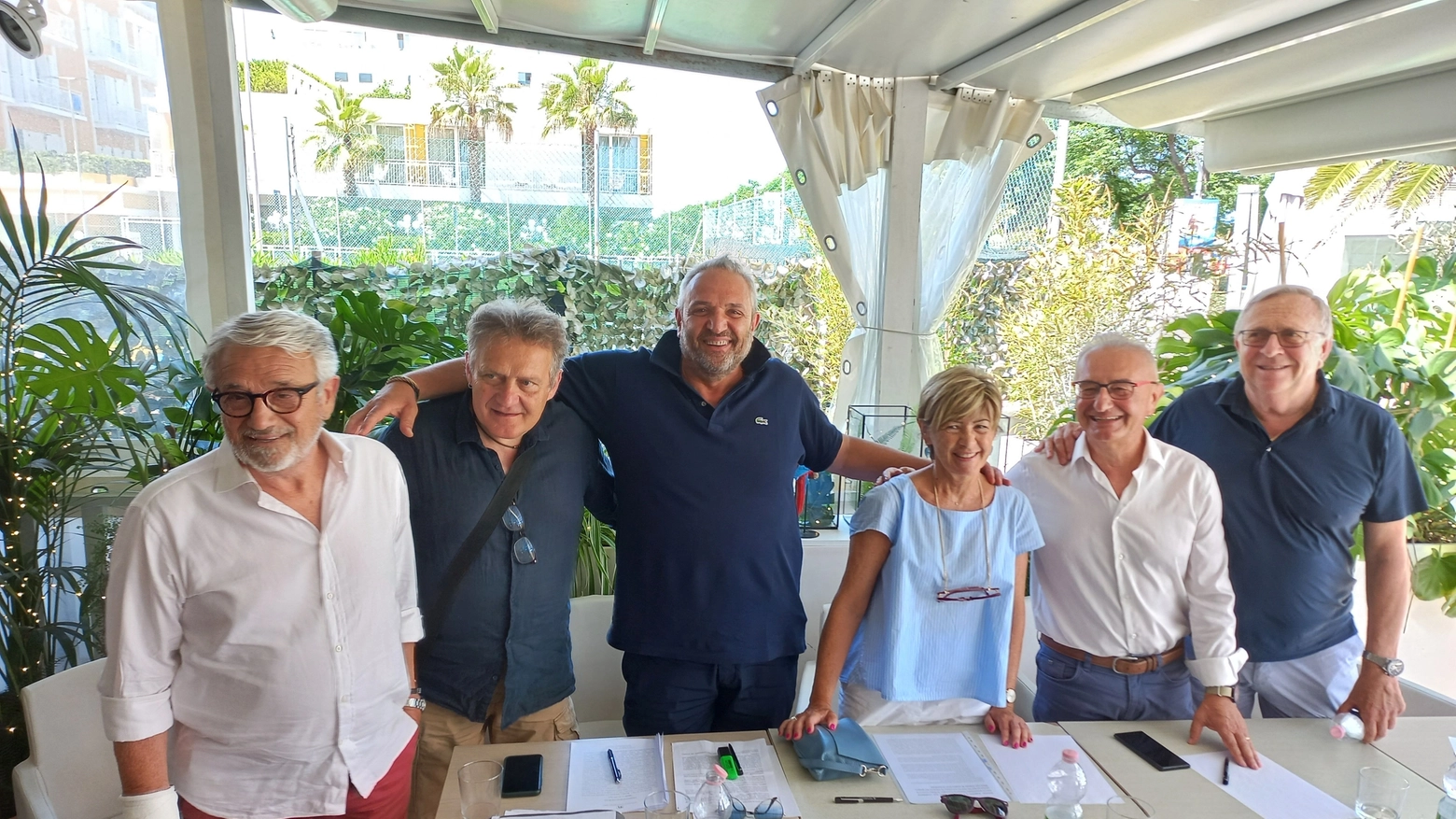 La sindaca Angelini con i referenti dei gruppi della coalizione